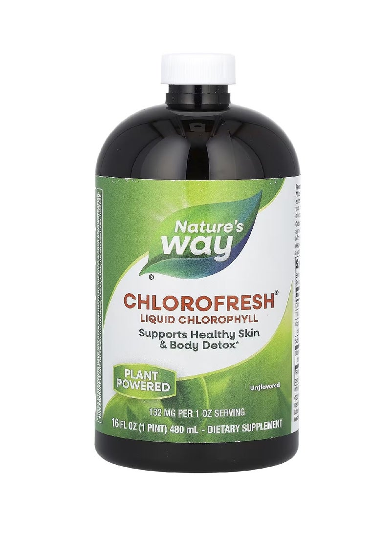 Nature way - Chlorofresh Liquid Chlorophyll Unflavored 480 ml - Image 1