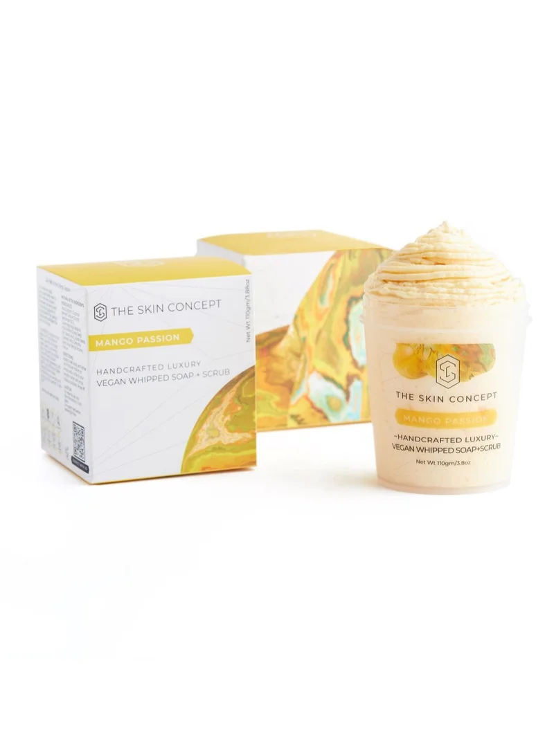 The Skin Concept  The Skin Concept Whipped Soap and Scrub - Mango Passion - Handmade, Vegan for Women | Best Price UAE