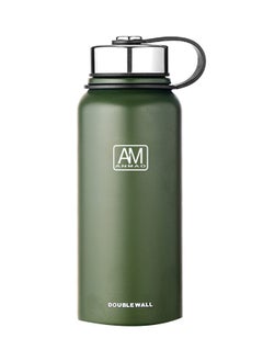 Outdoor Vacuum Heat Insulation Cup Portable Sport Bottle Green 610ml
