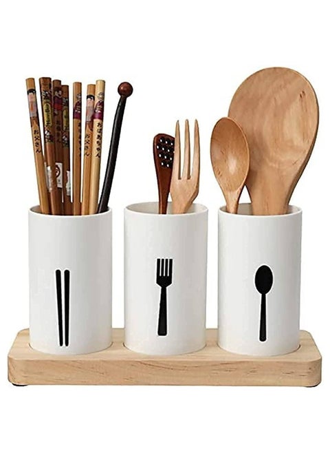3 Pcs Chopsticks, Fork, Spoon Classification Storage Box
