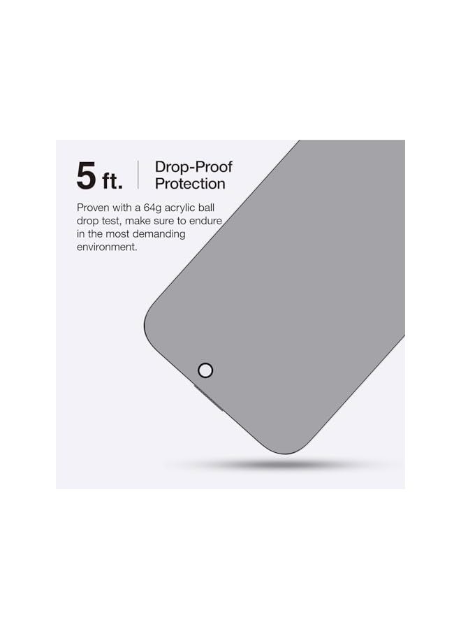 بروماس غطاء كامل من زجاج الخصوصية لهاتف iPhone 16 PRO واقي شاشة من الزجاج المقسى مع صينية سهلة التركيب - [خصوصية 28 درجة 2.75D] - Image 5