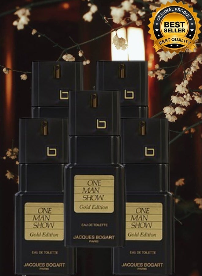 جاك بوغارت 5 قطع عطر وان مان شو جولد أديشين 100مل - Image 1