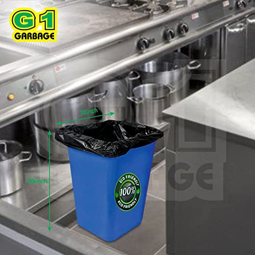 G1 G 1 Garbage Bags/Dustbin Bags/Trash Bags | Jumbo - 30 X 50-2 Pack | Black | For Home Office Parks Hospitals | Combo Packs | - Image 2