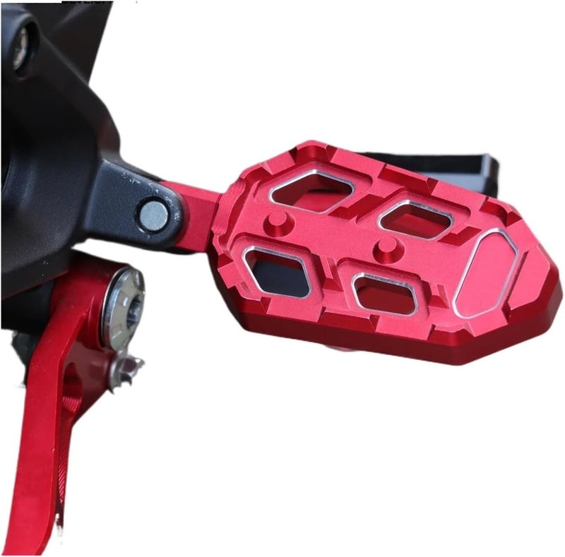 Rear Foot Rests Footpegs Footrest Motorcycle Pedal Compatible with TRK251 TRK502X 150S TNT125 TNT250 302S(Rear Pedal A red) - Image 2