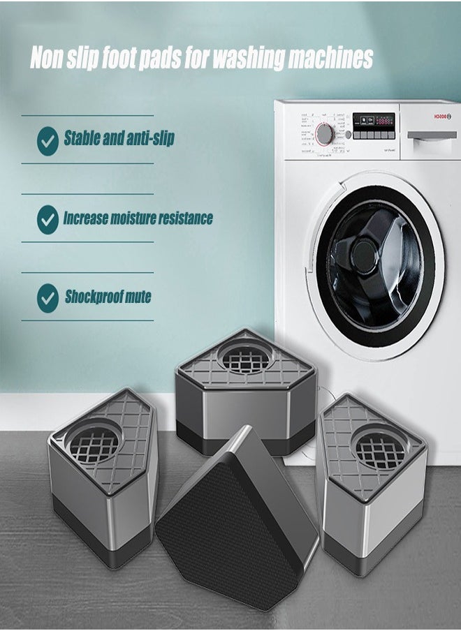FLYROAD 4 Pcs Anti Vibration Pads Washing Machine Base Feet  - Image 1