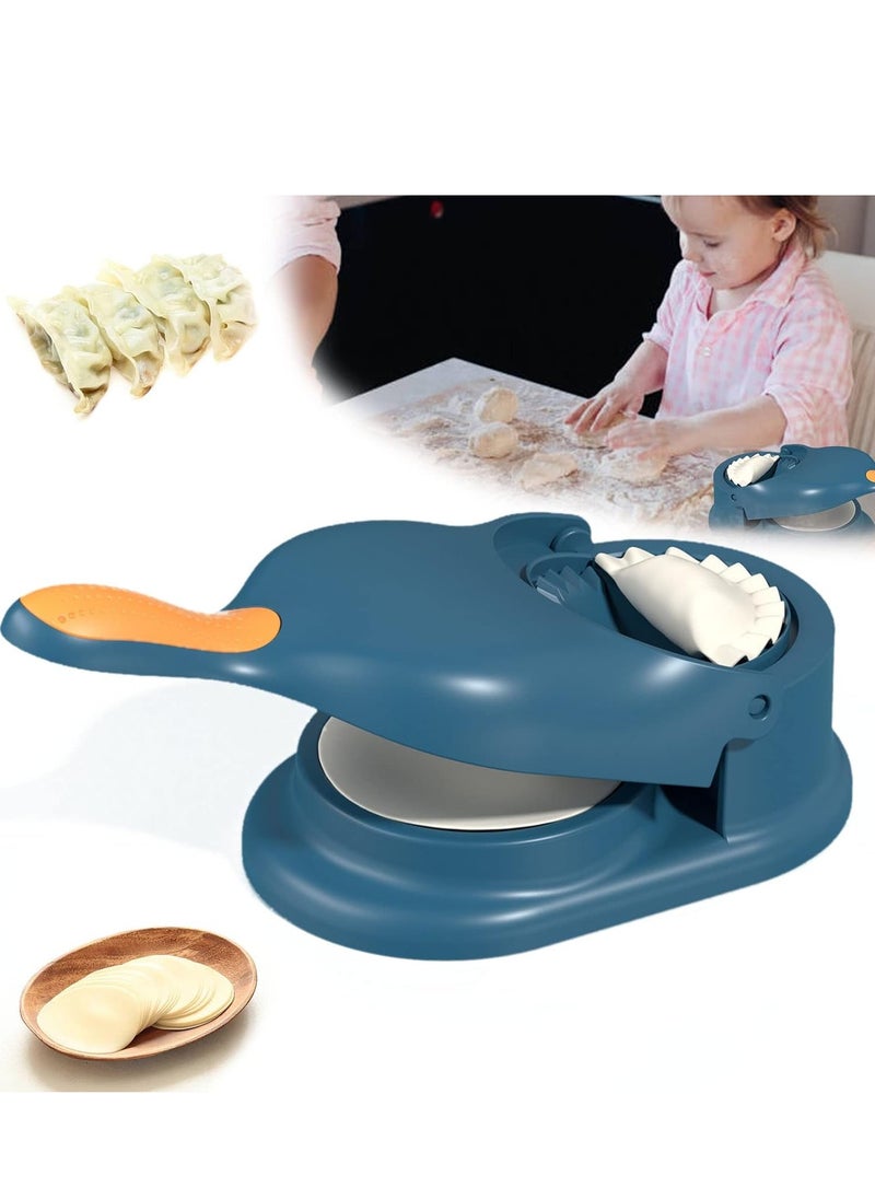 Hihonor 2 in 1 Dumpling Maker Machine for Adult Kids, Dumpling Skin Maker Dumpling Moulds, Home Manual Dumpling Making Tool, Happy & Easy to Make Dumplings for Family Ngiht  - Image 1