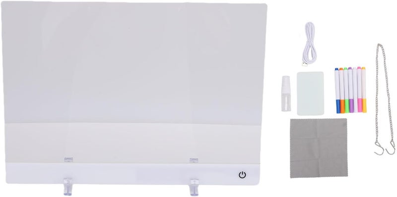 لوح ملاحظات أكريليكي بإضاءة RGB متألقة للرسم الممتع، للأطفال والبالغين، 11.8x8 بوصة - Image 5