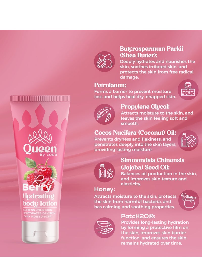 Hydrating Body Lotion With Red Berry Scent (Travel Size) 75ml