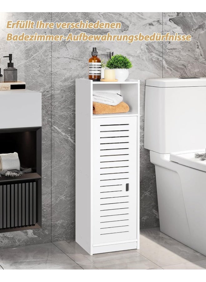 TPGP Waterproof Bathroom Cabinets, Storage Accessories Floor Standing Cabinet for Bathroom, Furniture for Bedroom Kitchen Hallway, Storage Cupboard Unit with Daily use Layer  - Image 3