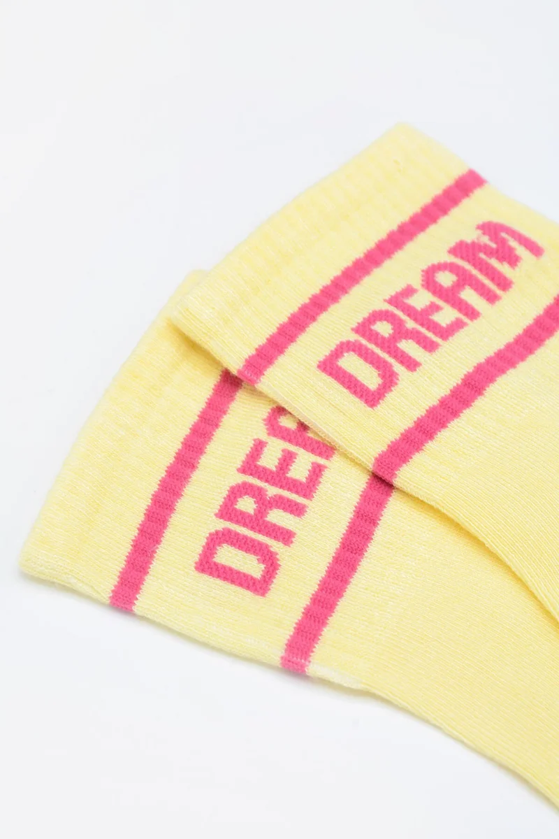 ان بي بي Yellow Dream Slogan Printed Socket Socks
