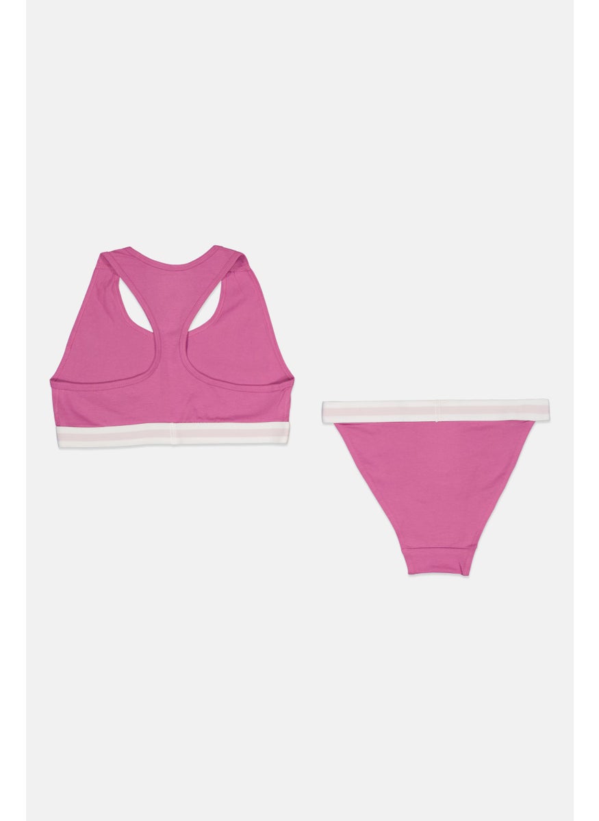 French Connection - Women 2 Piece Brand Logo Top And Bottom Set, Pink - Image 1