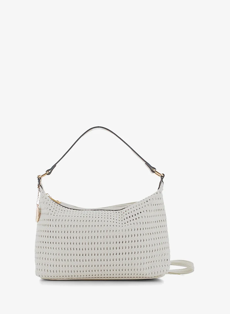Marina Galanti Cheremule Perforated Hobo Bag - White