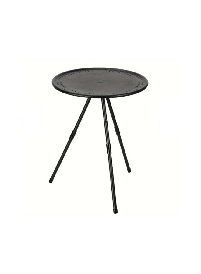 Round foldable picnic table with bag