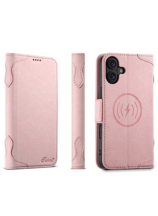 Suteni Case For iPhone 16 SUTENI J07 Multifunctional Horizontal Flip Magsafe Leather Phone Case - Image 1