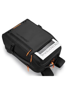 porodo PS5 Storage & Laptop Gaming Backpack with PD 40W Type-C Charging Port & Water-Resistant Material / Console/Controllers Storage / Glasses Holder Strap / Trolley Sleeve Design - Black  - Image 3