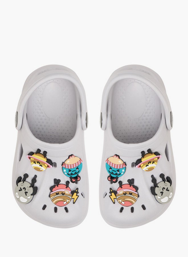 Aqua Boys Jibbitz Accent Clogs with Backstrap - Image 1