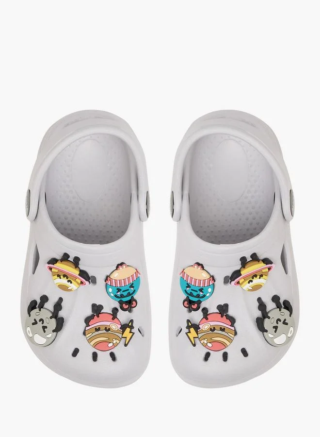 Aqua Jibbitz Accent Clogs With Backstrap