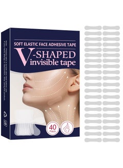 Face Lift Tape 40Pcs V Shaped Invisible Stickers Double Chin V Line Lifting Patch Tighten Hide And Wrinkles Around The Eyes and Neck Saggy Skin Make-up Tools
