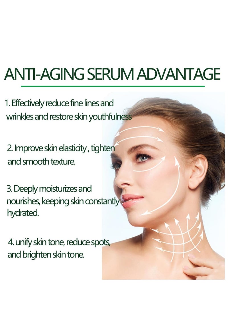 إيلهو مصل الوجه بحمض الهيالورونيك ، سيروم شد البشرة ، سيروم شد البشرة ، سيروم شد البشرة للوجه والرقبة ، سيروم شد البشرة للوجه والرقبة لجميع أنواع البشرة 80 مل - Image 4