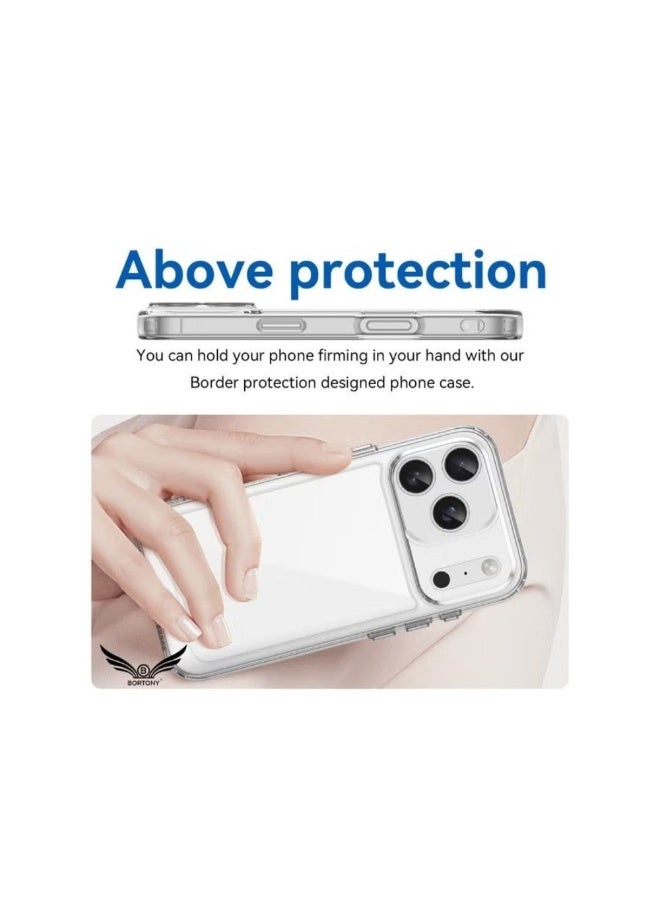 iPhone 17 Pro Max Case Clear, Slim Scratch Resistant Anti-Drop iPhone 17 Pro Max Cover Shockproof Protective Phone Case for iPhone 17 Pro Max 6.9 inch - Image 3