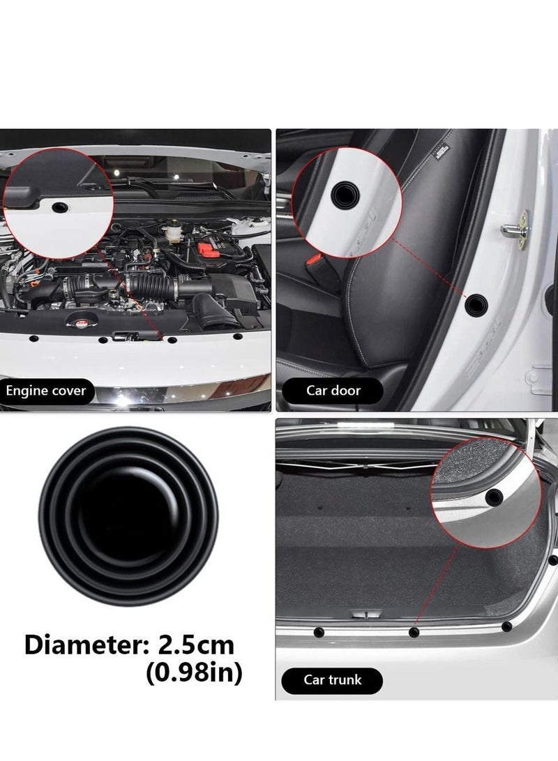 Y&D 12PCS Car Door Shock Absorber Gasket,Car Protector Stickers,Buffer Bumper Cushion Absorbing PVC Anti-Collision Gasket Accessories Decoration Sticke  - Image 4