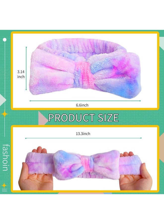 WSYUB Spa Headband,Makeup&Skincare Headbands,Headband for Washing Face,Teen Girls Fuzzy Hair Bands for Women - Image 2