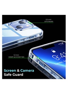 PRIMEEIGHT Transparent Crystal Clear iPhone 13 and iPhone 14 Case Case 6.1 inch Shockproof Curved Edges case HD Clear Anti Scratch protective case [NOT FOR 14 AND 13 PRO]  - Image 4