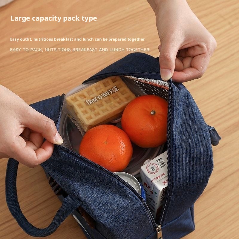 Insulated Lunch Bag Oxford Cloth Thermal Cooler Bag for Work - Image 3
