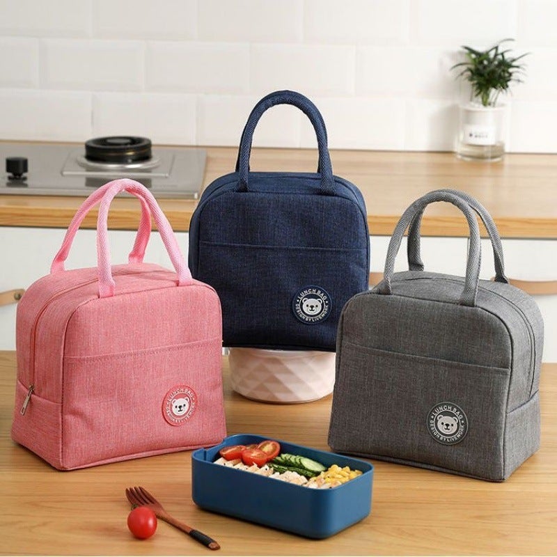 Insulated Lunch Bag Oxford Cloth Thermal Cooler Bag for Work - Image 2