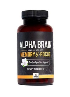 Nootropic Brain Supplement for Men and Women  Memory Mental Clarity  Cognitive Improvement  Focus Capsules with 60 Count