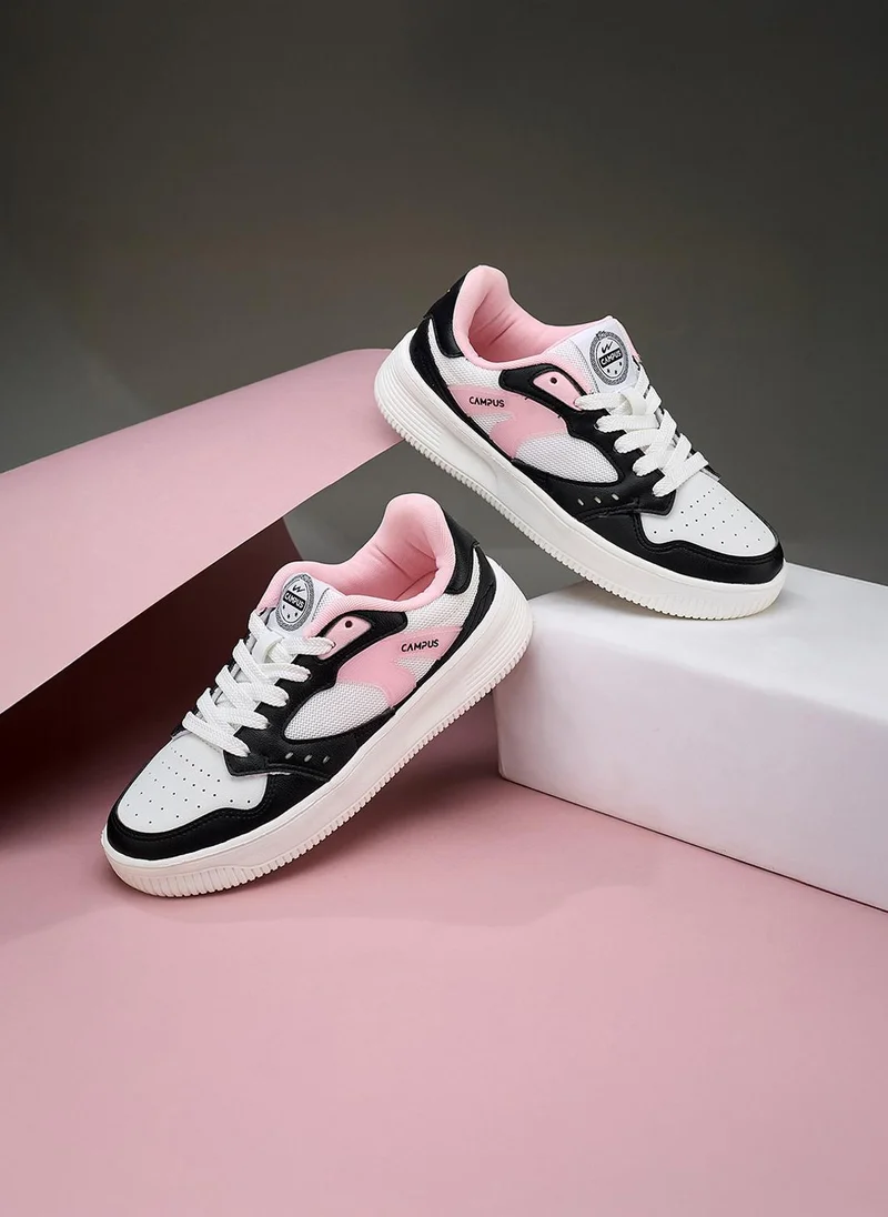 CAMPUS Women Flod Memory Foam Lace-Up Sneakers-White
