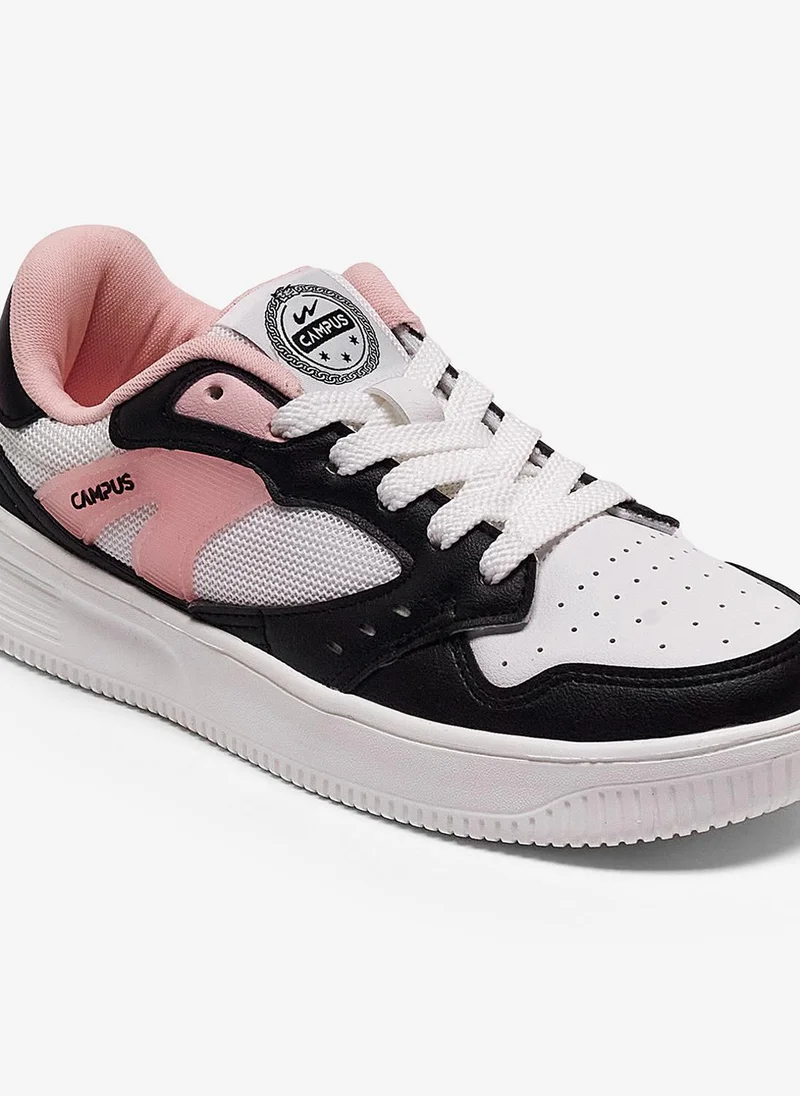 Campus FLOD Women Flod Memory Foam Lace-Up Sneakers-White for Women | Best Price UAE