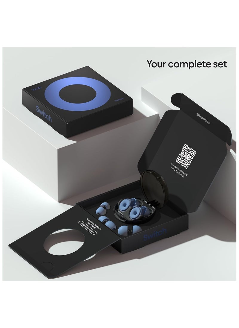 Loop Loop Switch Earplugs – Multi-Mode Noise-Reducing Earplugs | Adjustable Passive Hearing Protection for Focus, Travel, Concerts, Socializing, Sports Events & Noise Sensitivity | Reusable Ear Protection  - Image 4