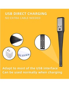 Excefore Lightweight Rechargeable 9 LED Amber Book Light, Portable Rechargeable Reading Lamp for Kindle, for Kindle, Travel,and Study,Bookmark Light with 3 Colors & Stepless Dimming  - Image 3