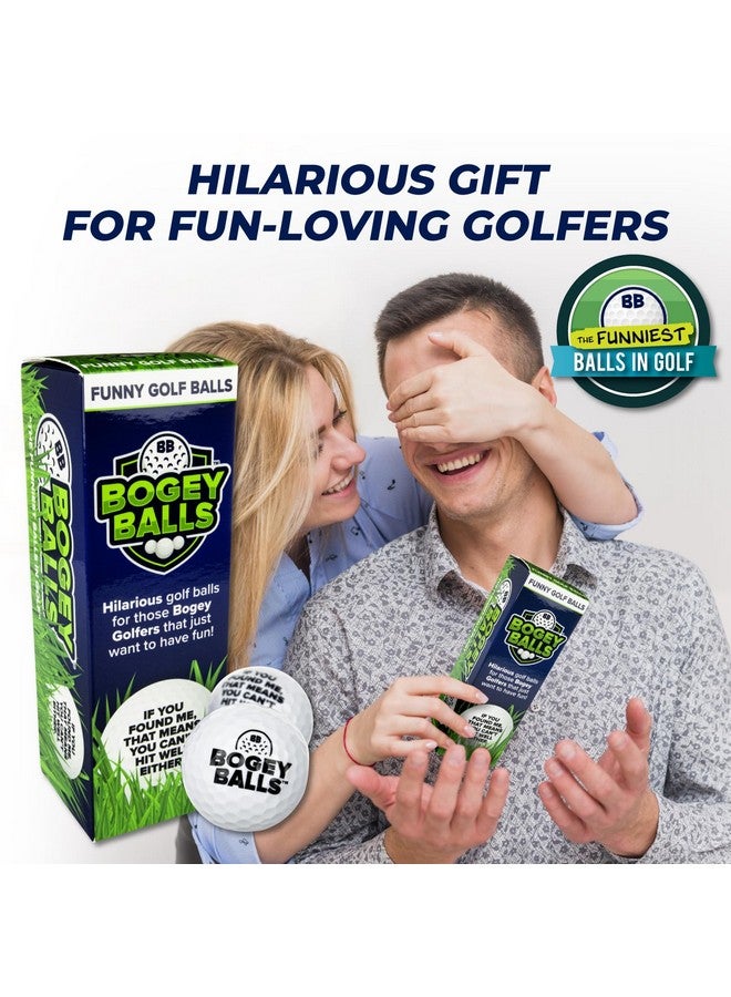 Laughing Smith Smith Funny Golf Balls (Bogey Balls) 3 Pack - Cool Golf Accessories For Men Women Kids - Unique Novelty Gifts For Golfers Gift Stuff - Prank Fun Trick Fake Cute Ball - Golf Goodie Bag Items - Image 4
