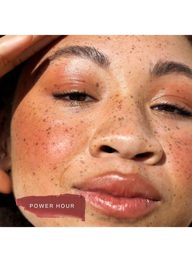 TOWER 28 BeachPlease Luminous Tinted Balm, POWER HOUR | Multi-Purpose Cheek and Lip Cream Blush in Terracotta | Dewy Finish | Green Tea and Aloe Vera Extract - Image 2