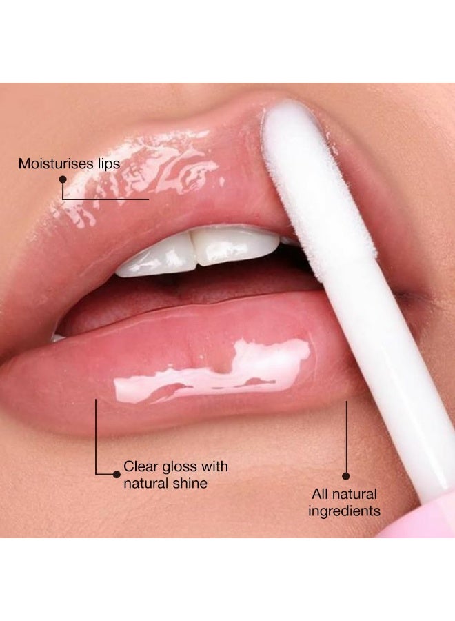 Sadhev Ayurvedic Crystal Lip Gloss With Hyaluronic Acid & Almond | Natural Glossy Shine | Hydrates, Plumps & Nourishes Lips (5 ml) - Image 4