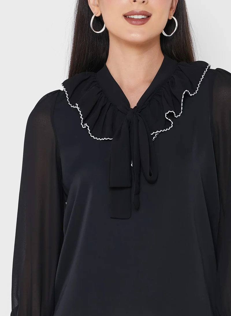 ELLA Ruffle Detail Top
