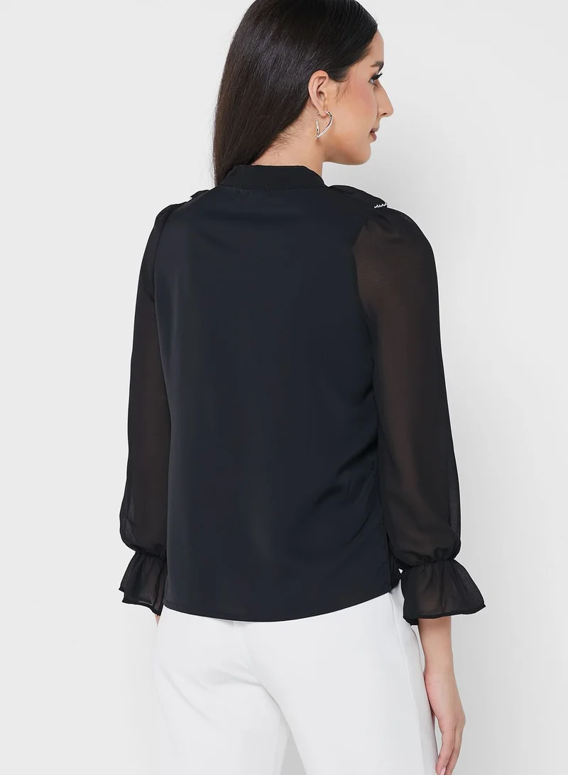 ELLA Ruffle Detail Top