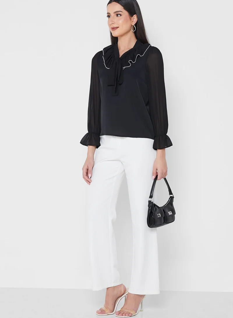 ELLA Ruffle Detail Top