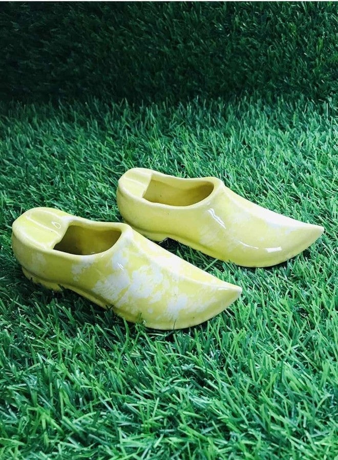 منفضة سجائر سيراميك من تصميم نيهيو على شكل حذاء تقليدي (جوتي) - قطعة ديكور منزلي - عبوة من قطعة واحدة - Image 3