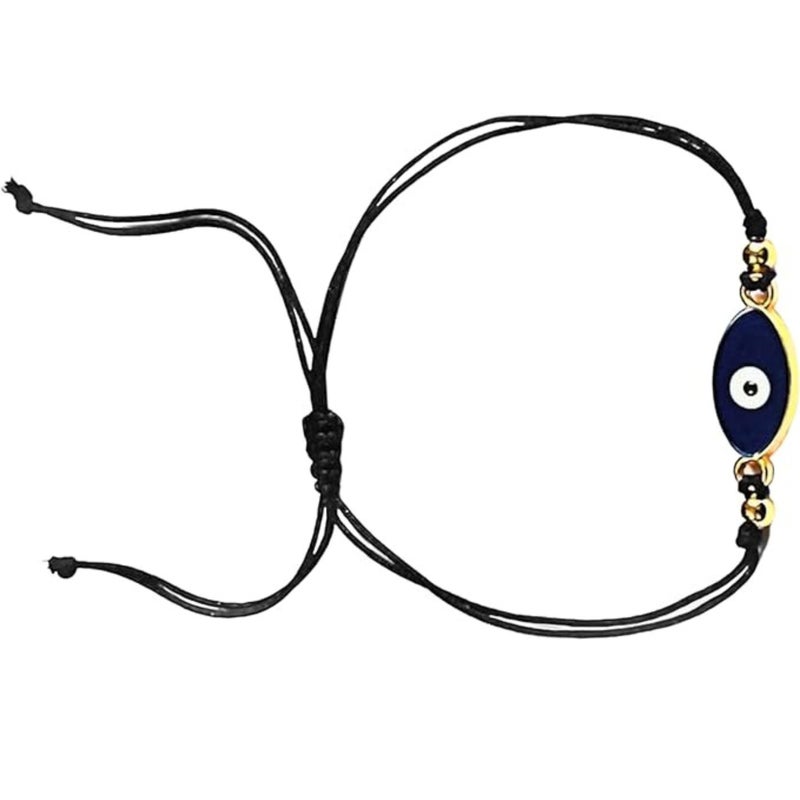KEYWINS 1 Piece Evil Eye Bracelet Black Blue Adjustable for Women Men Kids Bracelets Adjustable Braided Lucky Bracelet Protection. No color vanishing. Turkish Made, One Size - Image 1