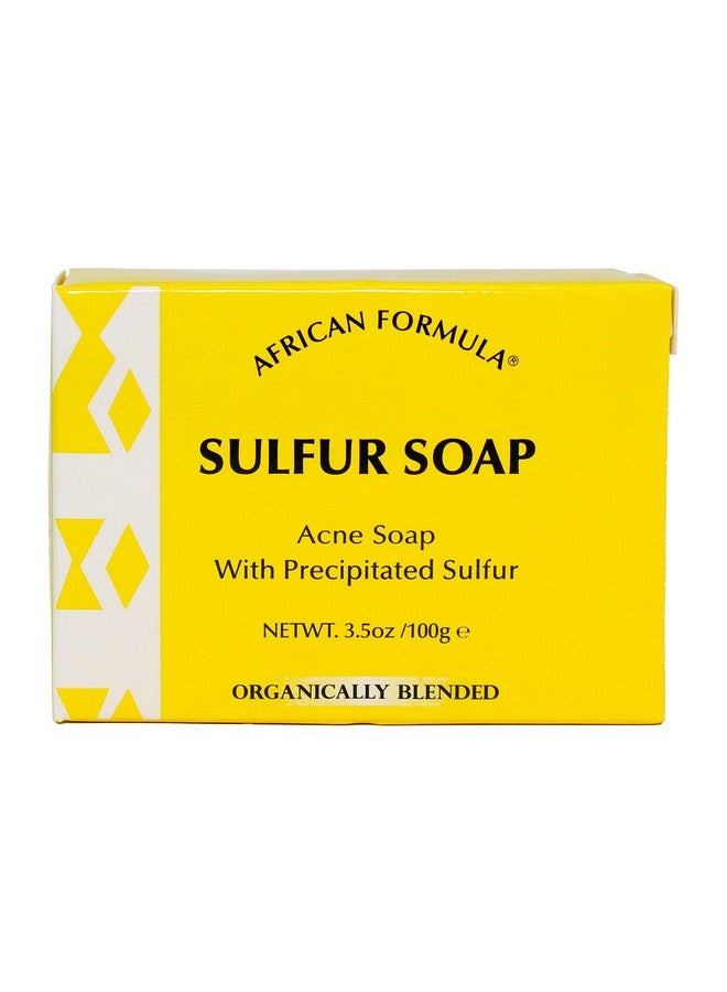 African Formula Sulfur Soap Jabon de Azufre (6-PACK) Acne Treatment Facial Soap (3.5oz) - Image 1
