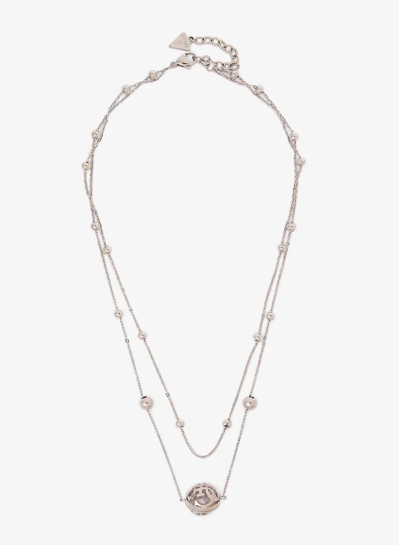 GUESS Double Chain Chain Necklace
