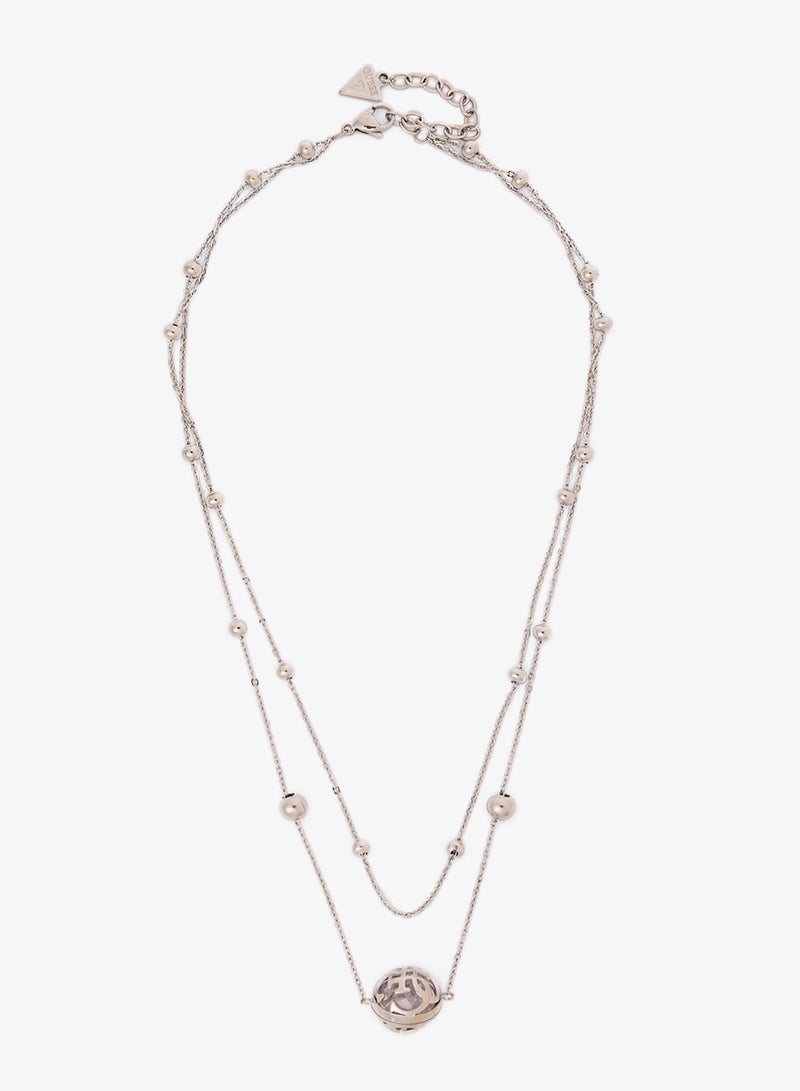GUESS Double Chain Chain Necklace - Image 1