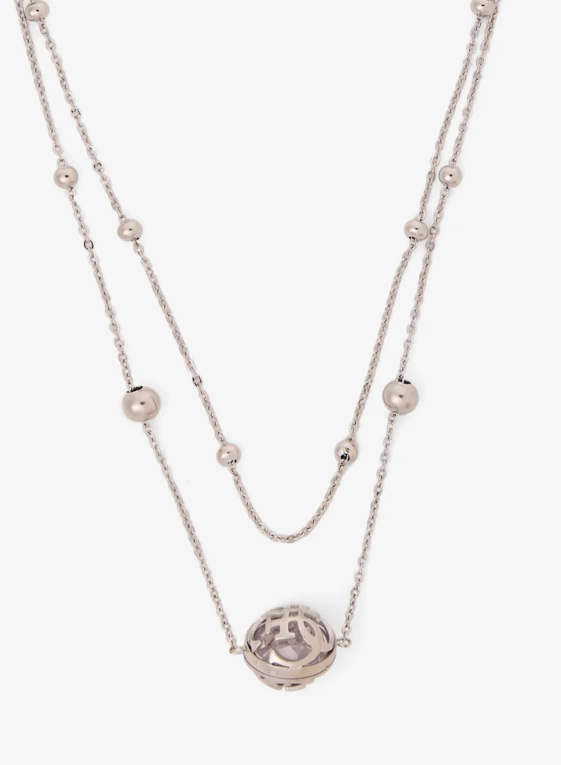 GUESS Double Chain Chain Necklace