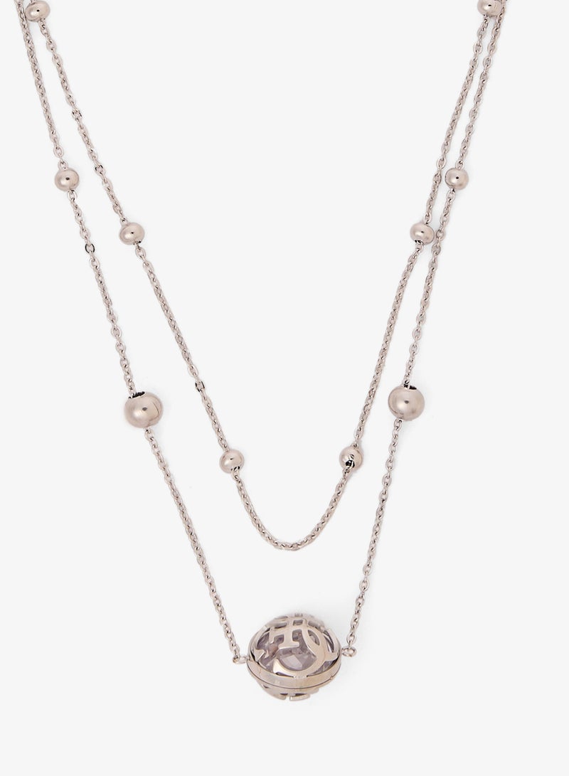 GUESS Double Chain Chain Necklace - Image 2