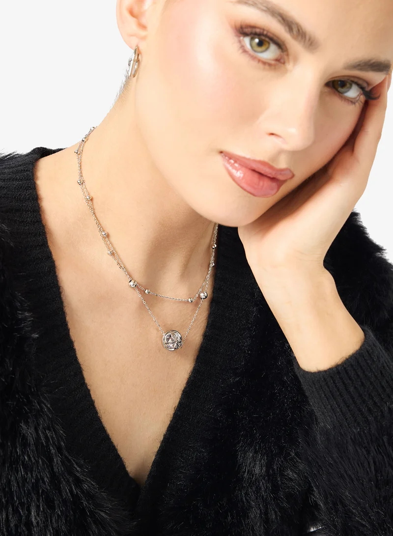 GUESS Double Chain Chain Necklace