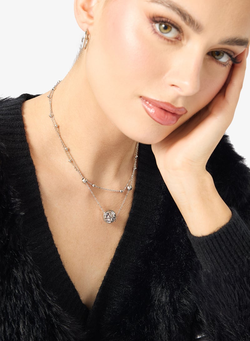 GUESS Double Chain Chain Necklace - Image 5