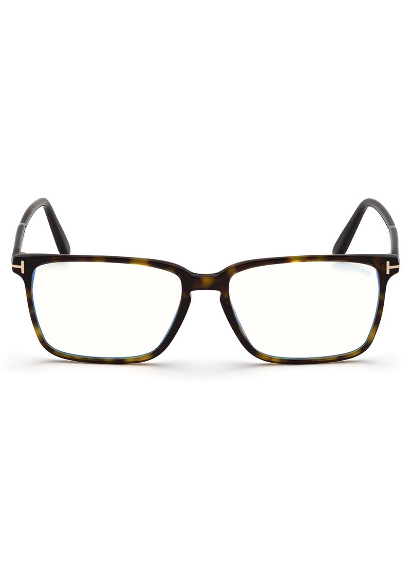 TOM FORD Men's Rectangular Shape Resin Eyeglass Frames - FT5696-B05254 - Lens Size: 54 Mm  - Image 2